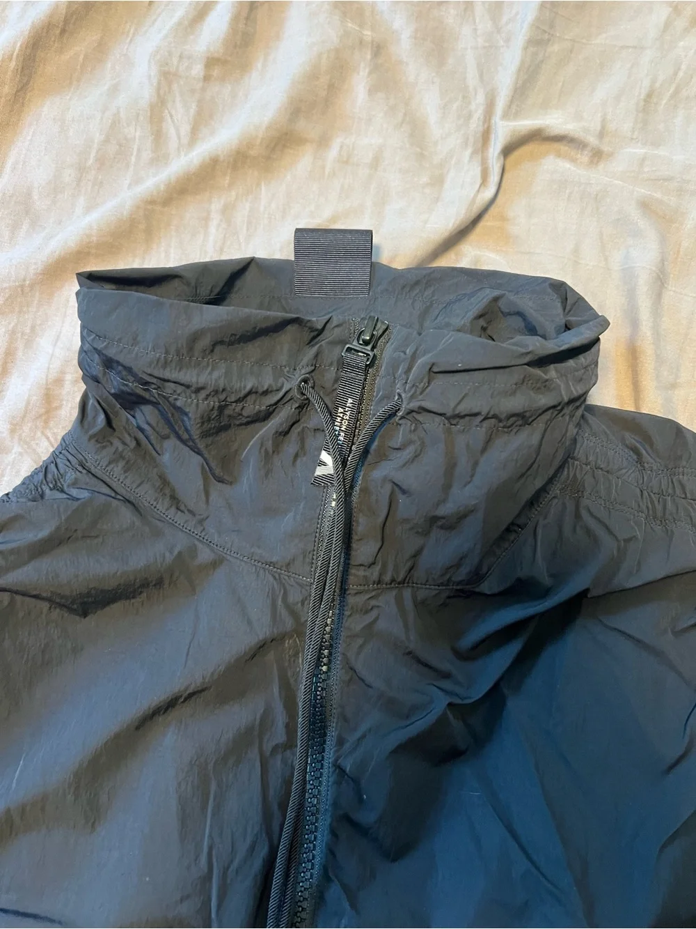 Athleta Black Cropped Bomber Jacket - Picture 7 of 8